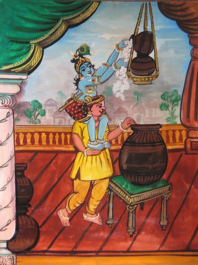 Butter Thief, image from book Krishna, written by Soumya Ayer