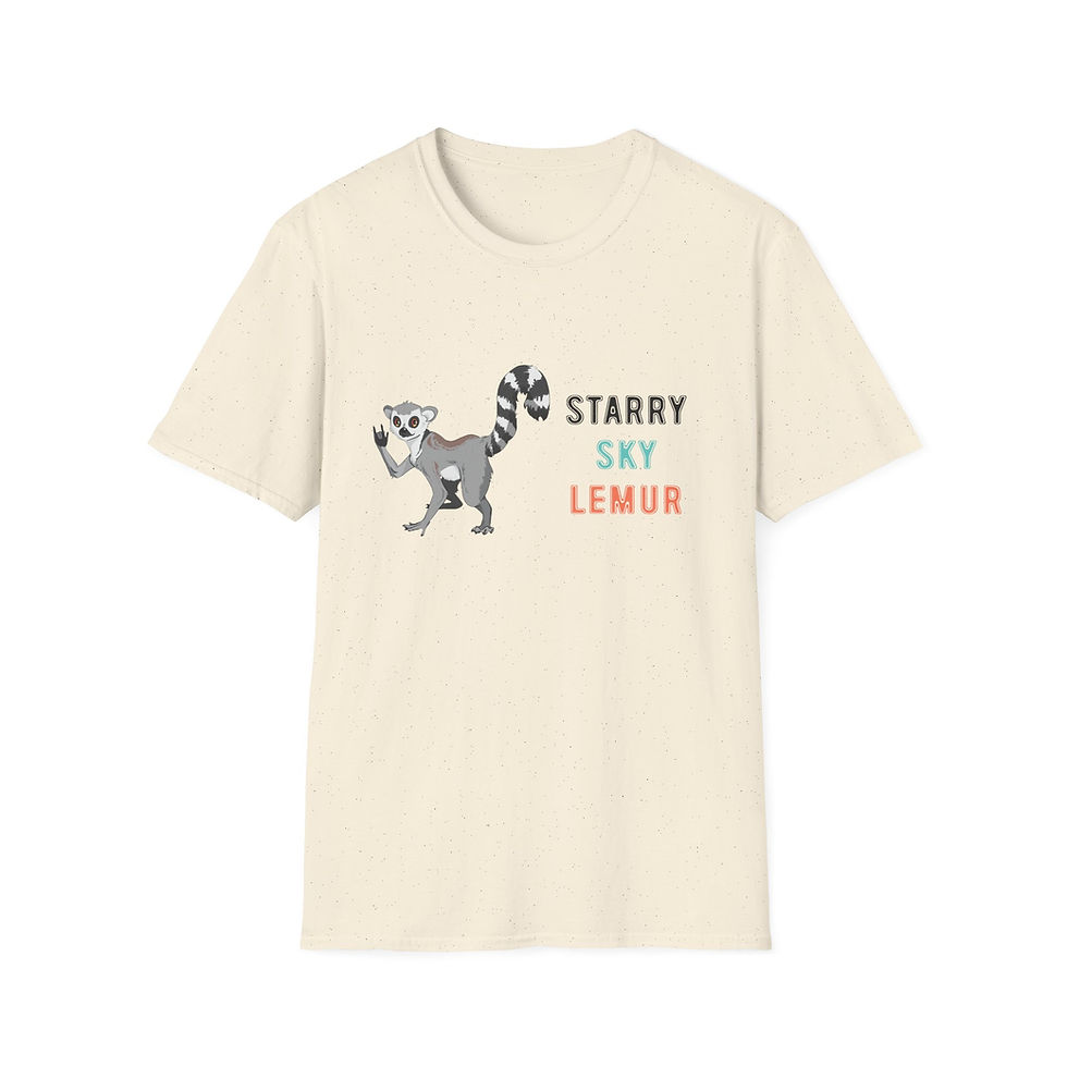 Thumbnail: Starry Sky Lemur ASL ILY - Playful & Whimsical Graphic Tee