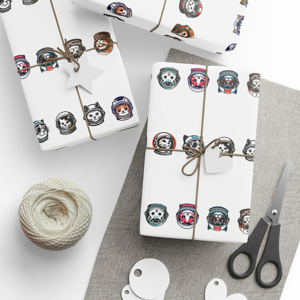 Thumbnail: Space Cats - Wrapping Papers
