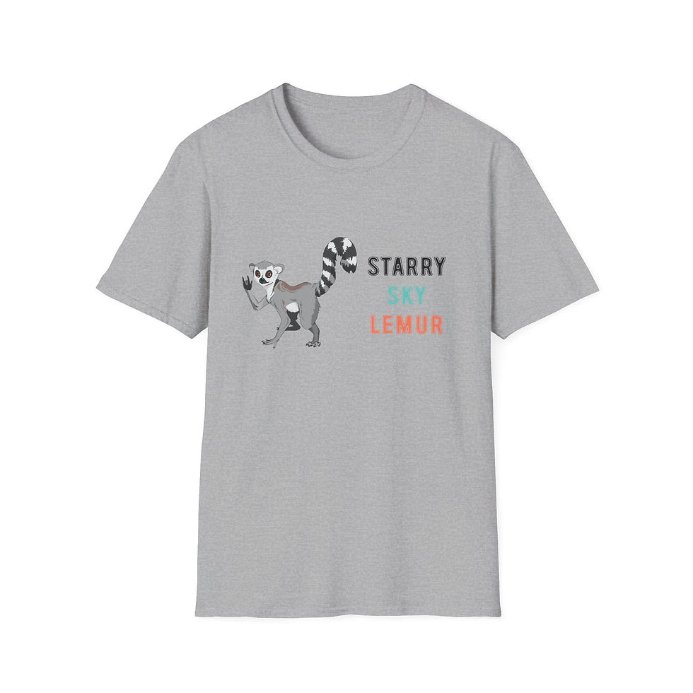 Thumbnail: Starry Sky Lemur ASL ILY - Playful & Whimsical Graphic Tee