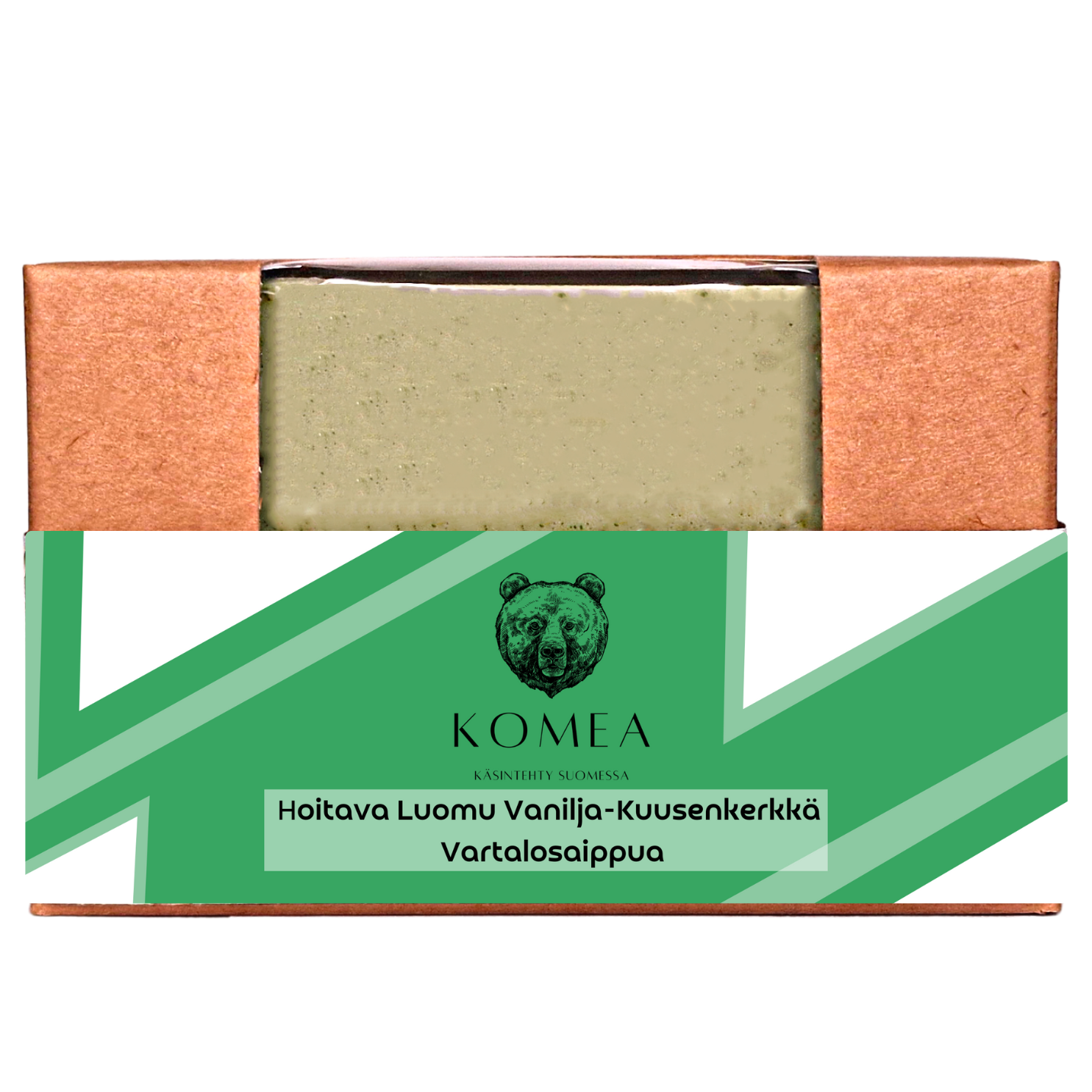 KOMEA Hoitava Luomu Vanilja-Kuusenkerkkä Vartalosaippua 110g