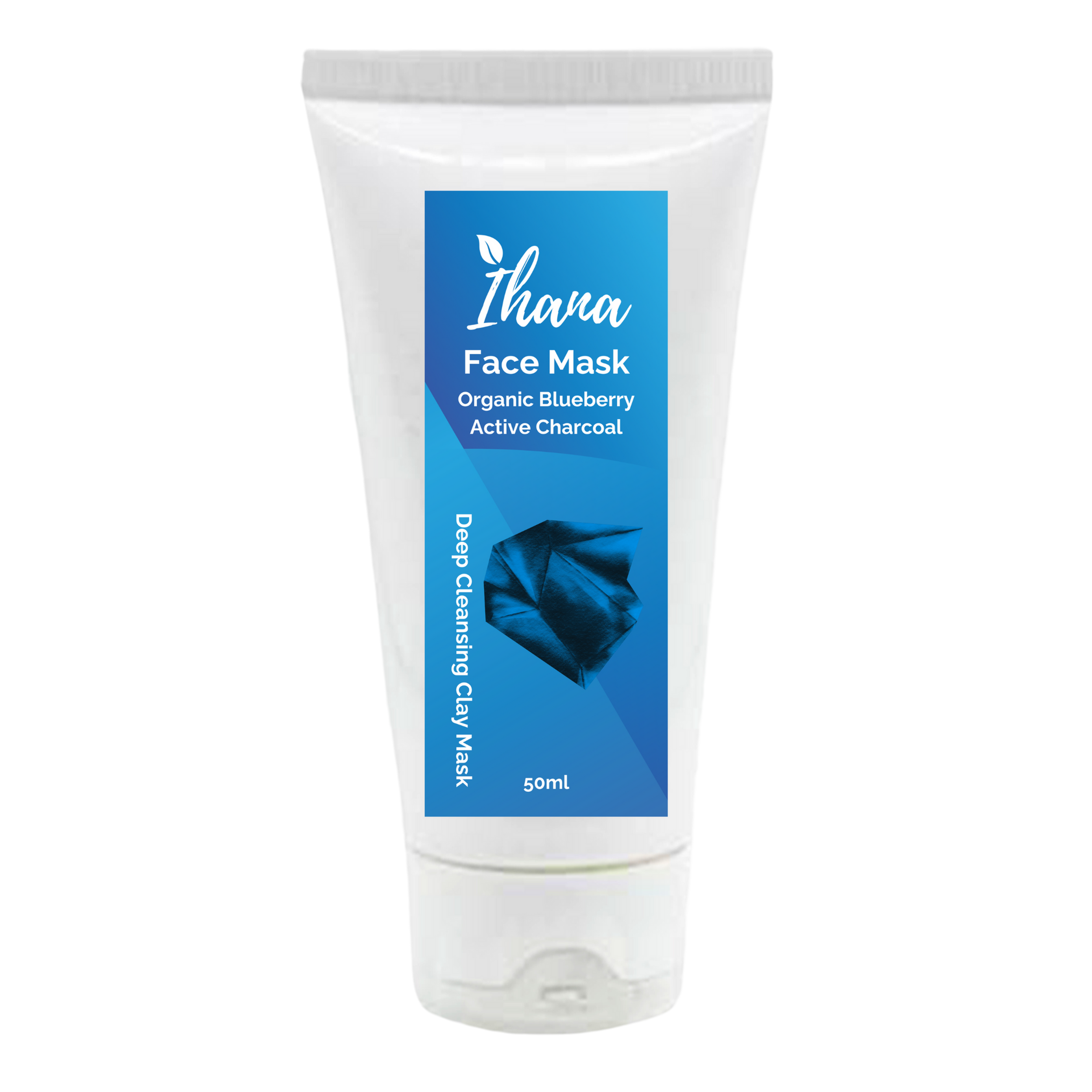 IHANA Syväpuhdistava Luomu Mustikka-Aktiivihiili Kasvonaamio 50ml