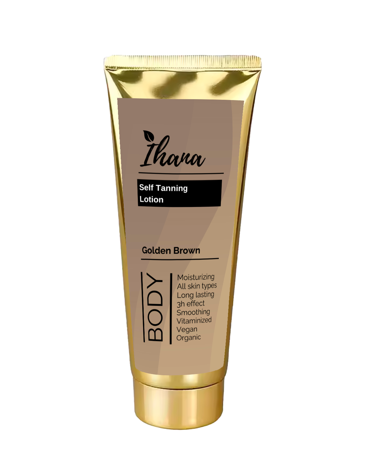 IHANA Itseruskettava Golden Brown Luomu Vartalovoide 150ml