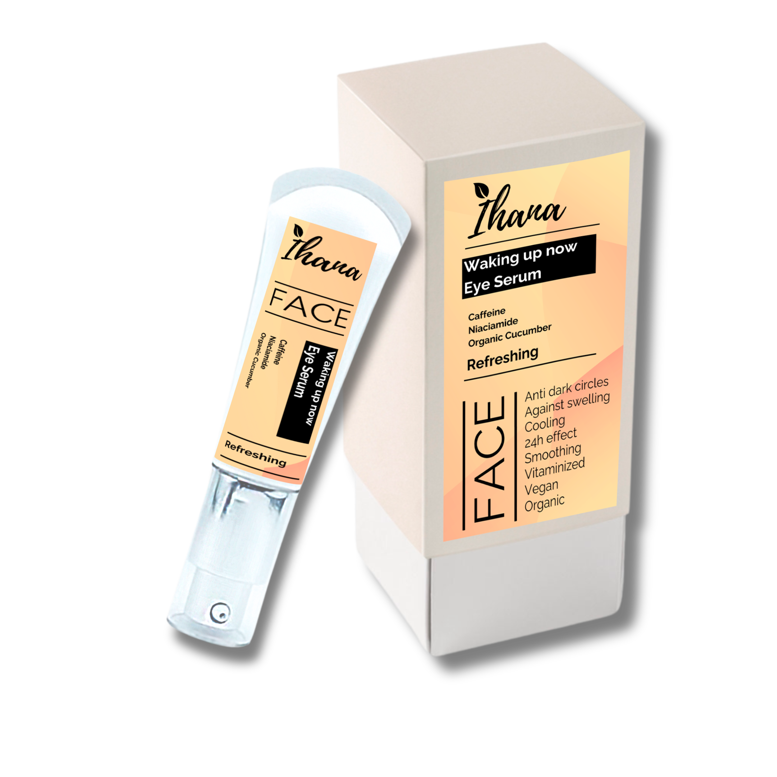 IHANA Kosteuttava & Virkistävä Luomu Kurkku Silmänympärysseerumi 25ml