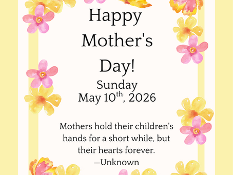 ORDER OF WORSHIP -MAY 10TH, 2026 Mother's Day