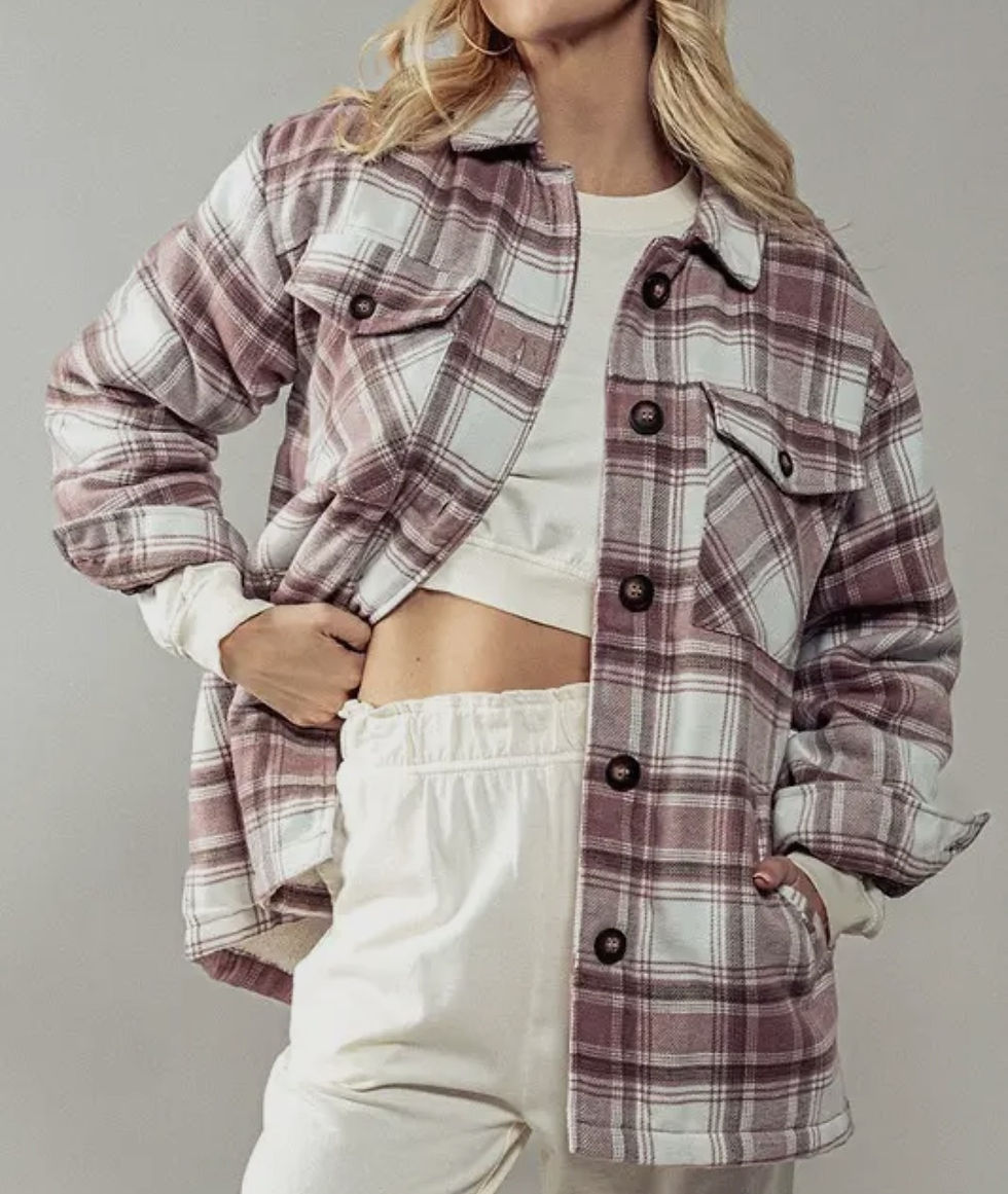 Chreckered Sherpa Lined Jacket