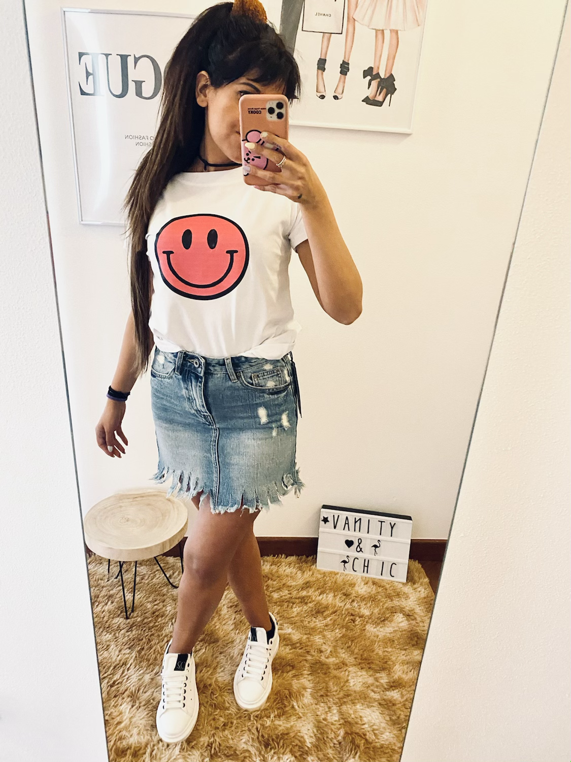 Gonna jeans frange | Vanity\u0026Chic