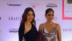 Bollywood Actresses MRUNAL THAKUR & SHARVARI WAGH Attend The GRAZIA RED CARPET EVENT
