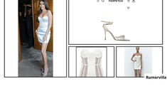 FASHION: Actress Tara Sutaria styled in a dress similar to PRETTY LITTLE THING & shoes from FARFETCH