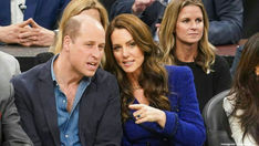 Prince William And Kate Middleton (The Prince And Princess Of Wales) At The NBA Basketball Game