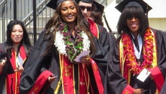 Barack Obama, Michelle Obama, and Malia Obama were all present for Sasha Obama's graduation from USC