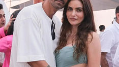 Arjun Rampal's Partner Gabriella Demetriades hosted a yacht birthday party for Arjun. See pics!