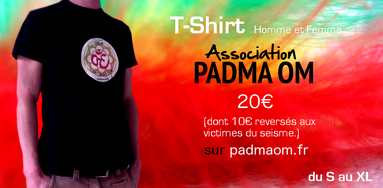★ T-Shirt PADMA OM à 20€ !! ( dont 10€ reversés aux victimes du séisme )
