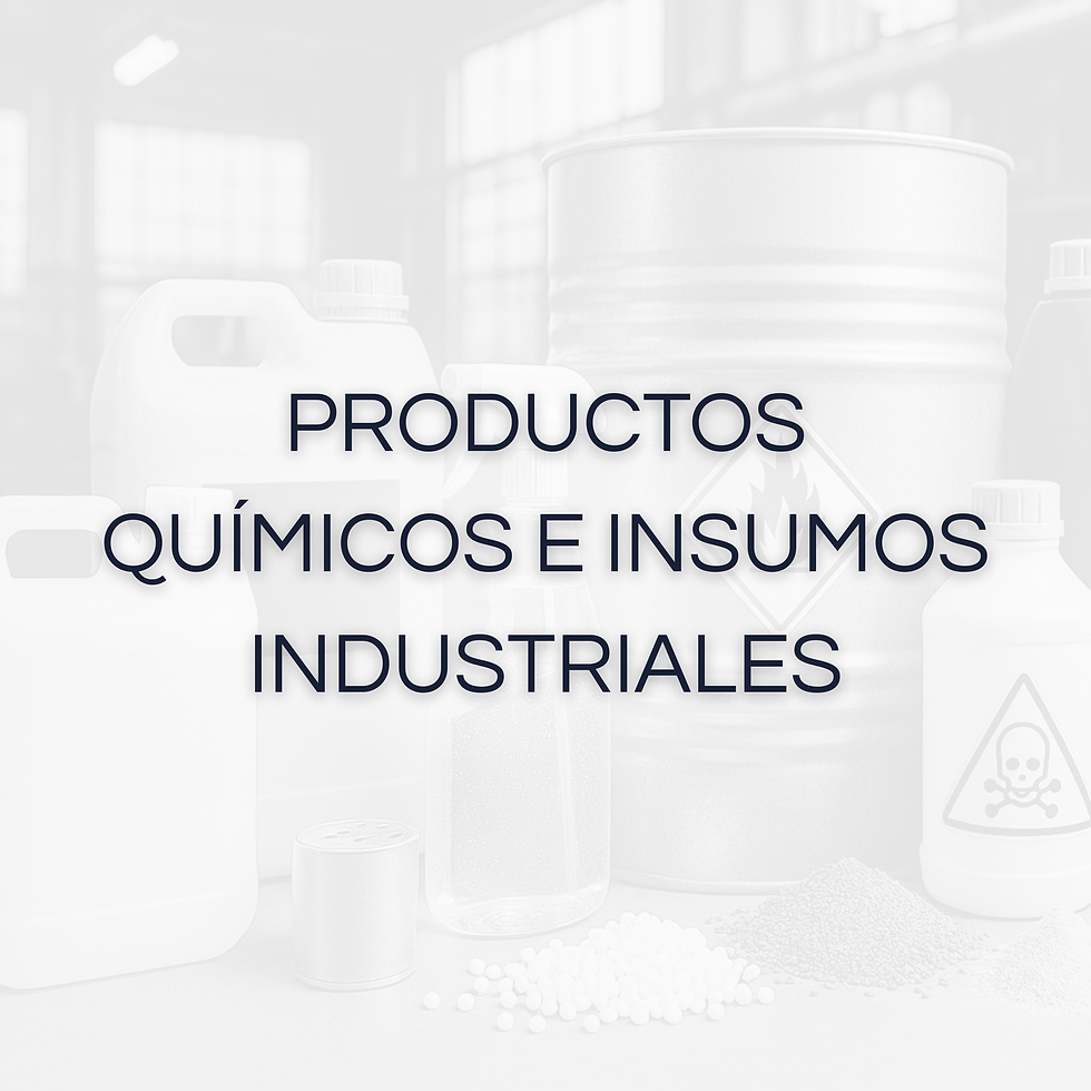 Productos quĆmicos e insumos industriales
