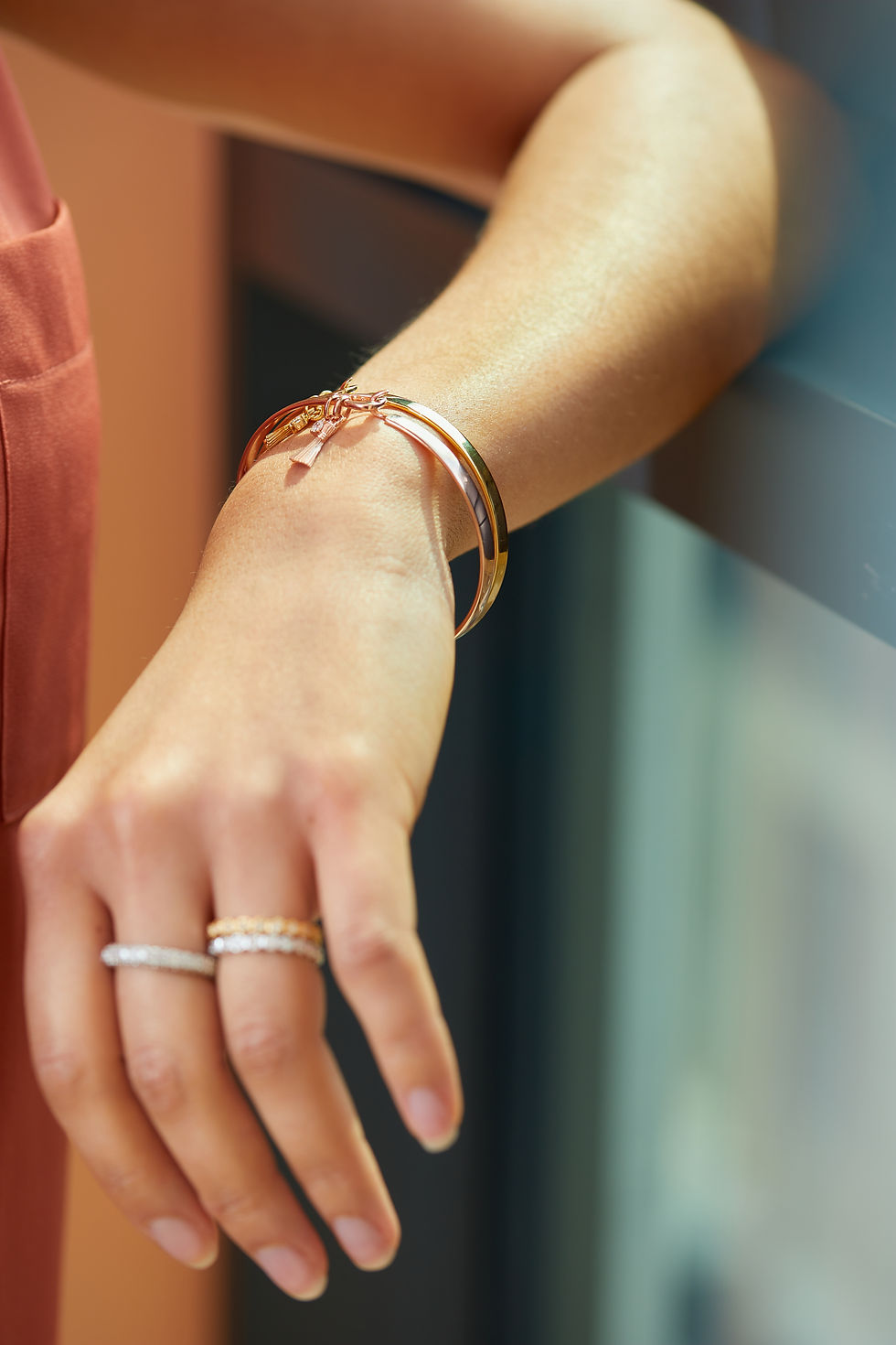 Thumbnail: Bholani Bangle - Rose gold