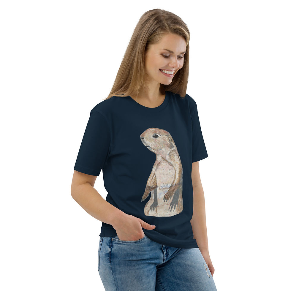 Thumbnail: Prarie Dog Unisex organic cotton t-shirt