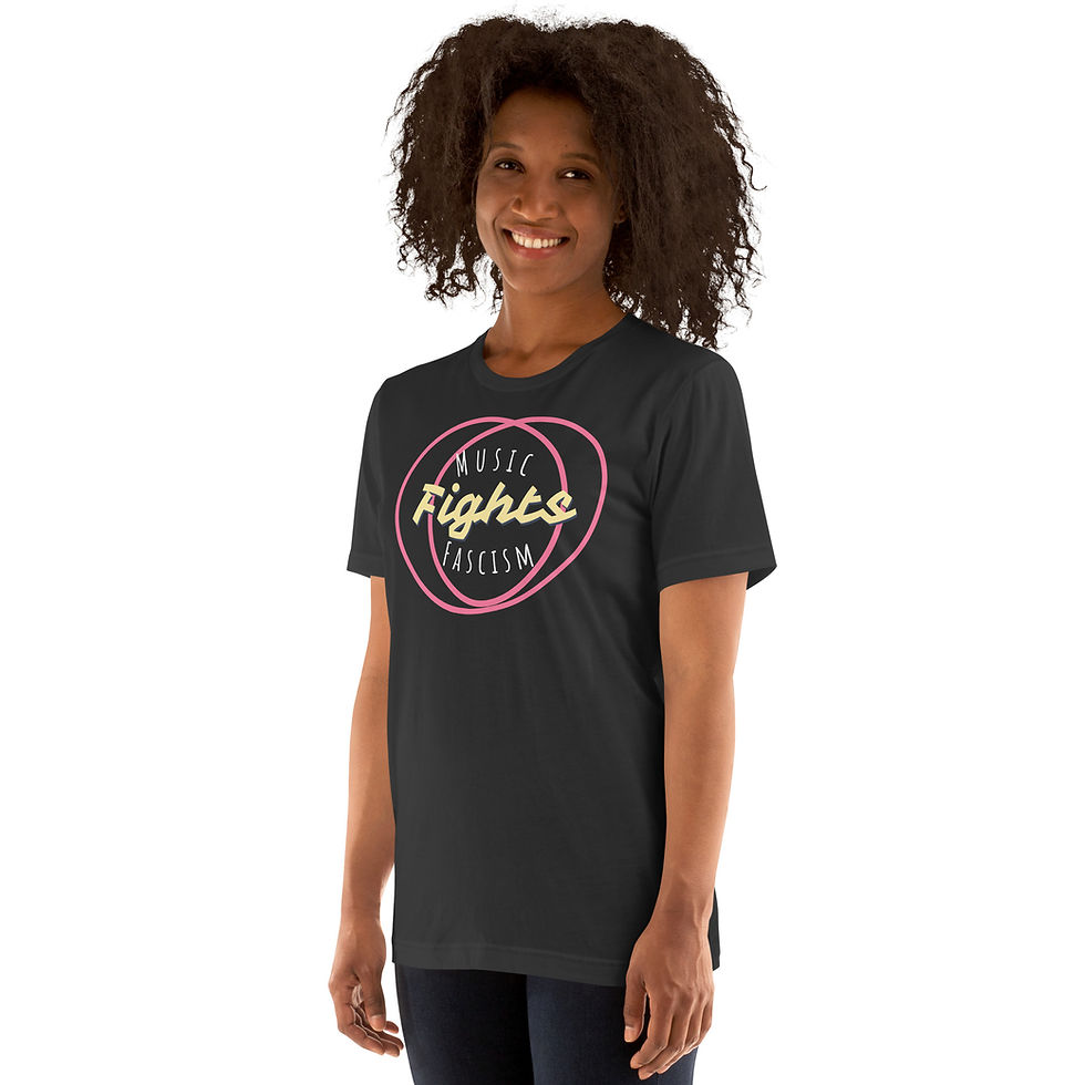 Thumbnail: Music Fights Fascism Unisex t-shirt