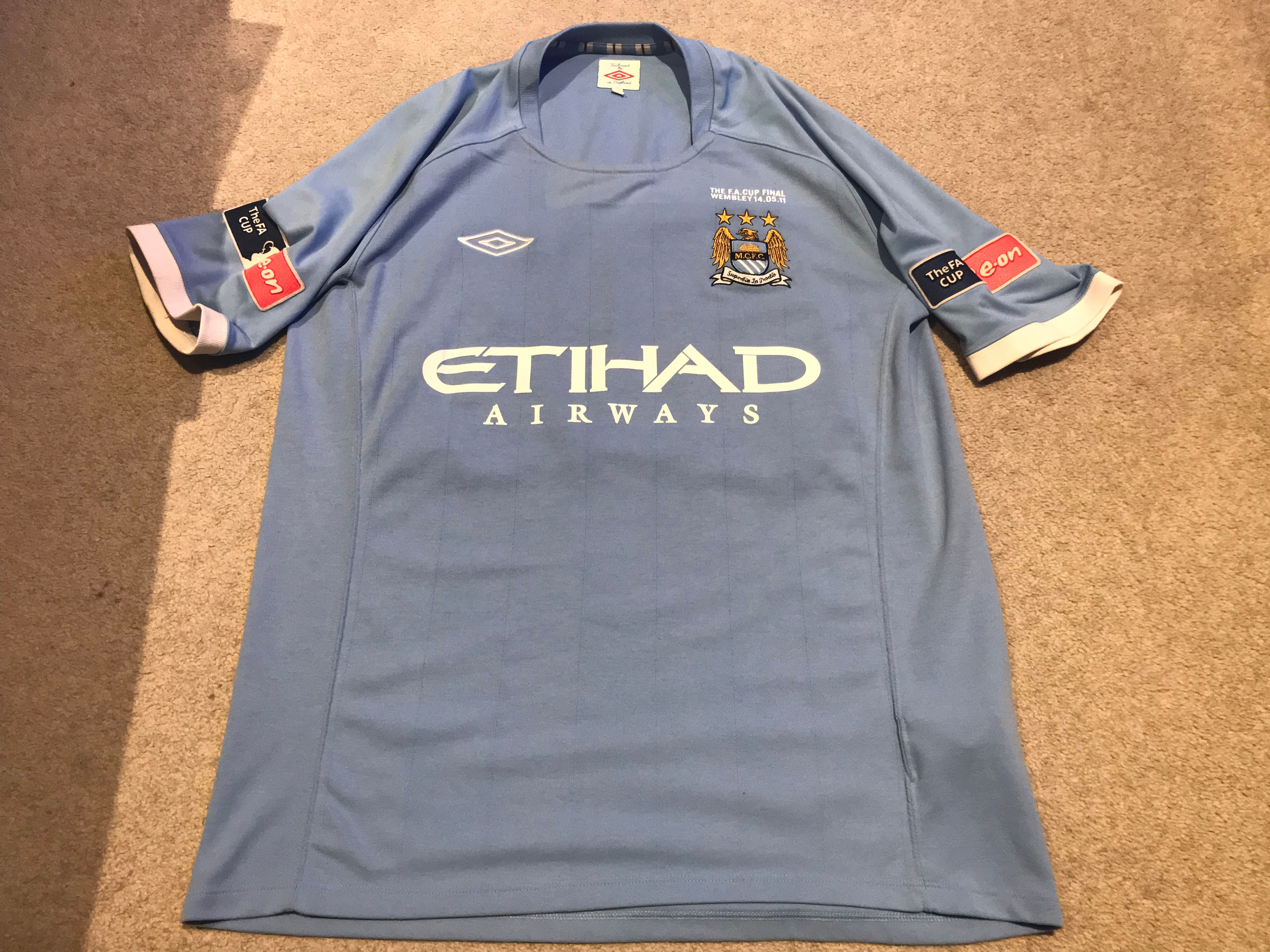 Umbro Manchester City Home Jersey 2011 FA Cup Final
