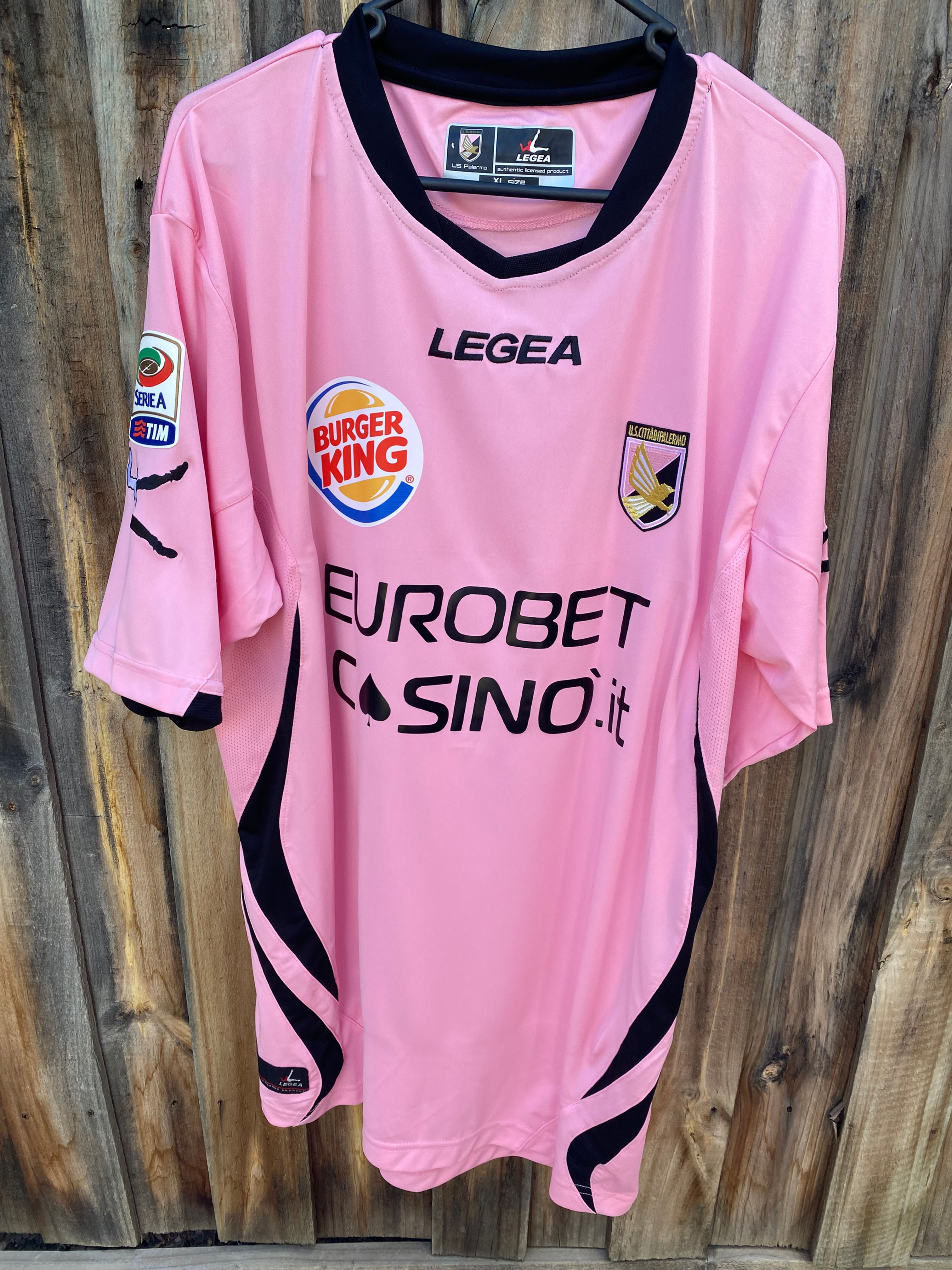 Legea Palermo FC Home Jersey 2011/12 Serie A Season XL