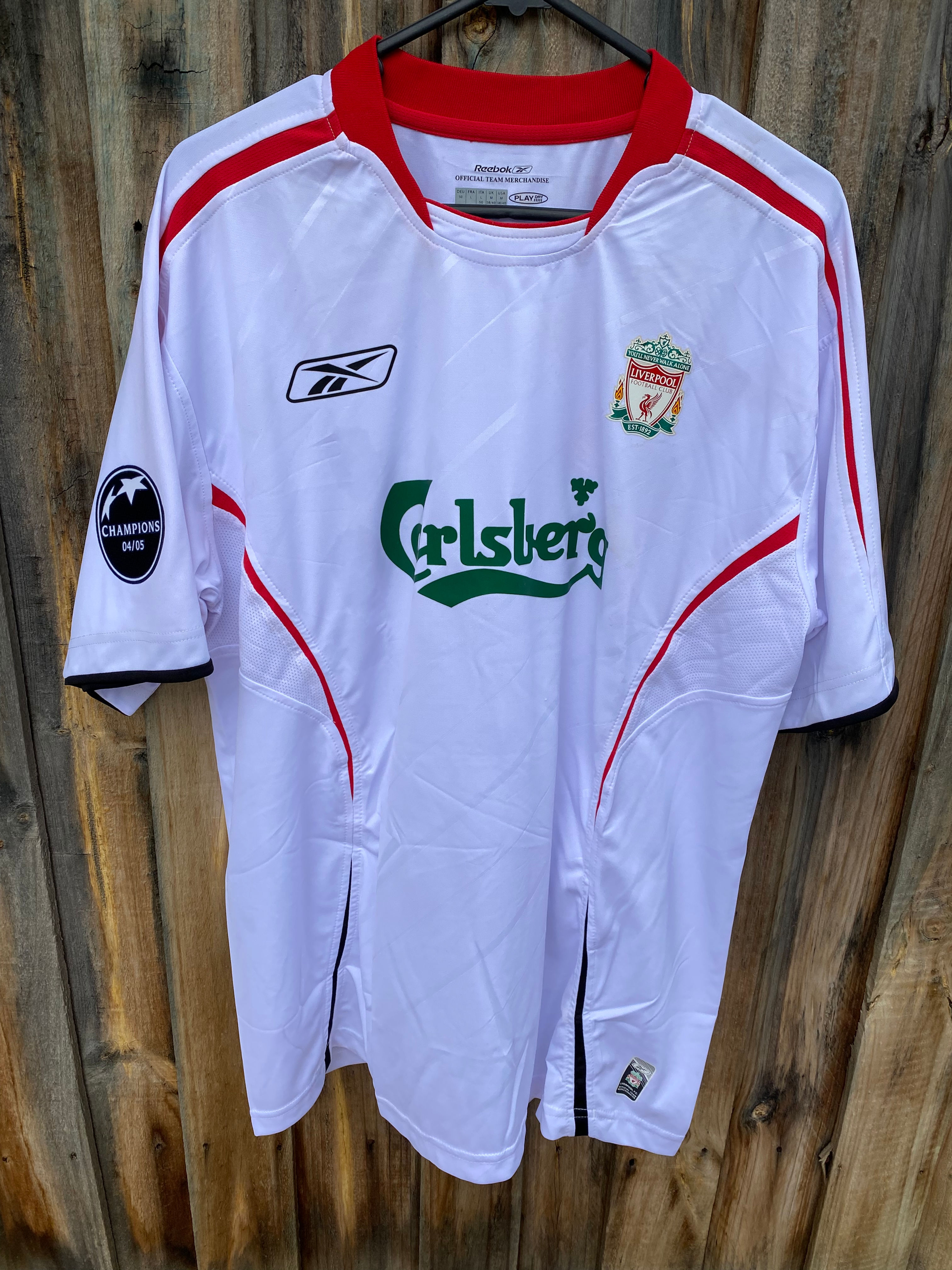Reebok Liverpool FC Away Jersey 2005/06 UEFA Champions League Season Large