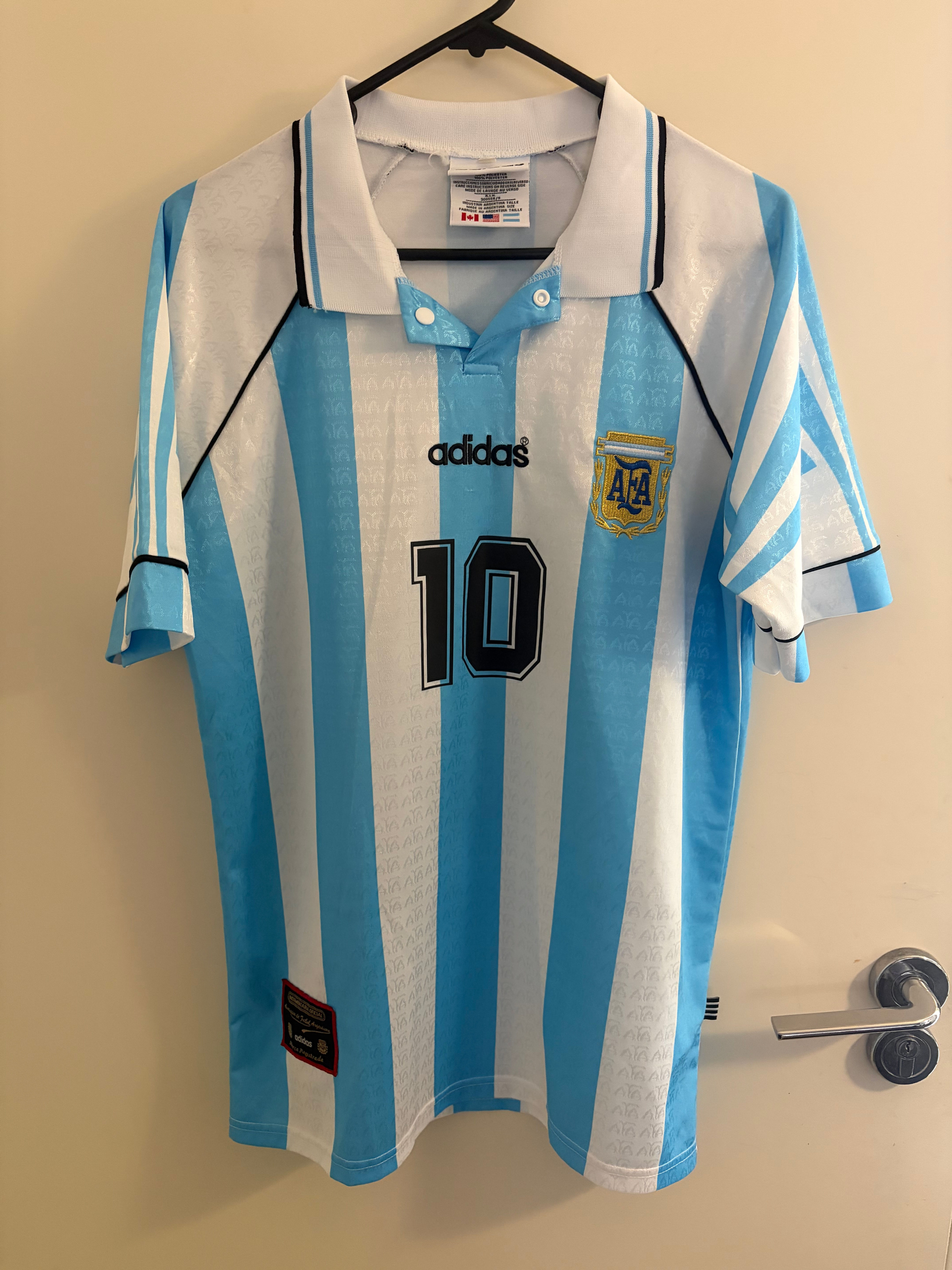 Adidas Argentina National Team Home Jersey 2007 Copa America Medium