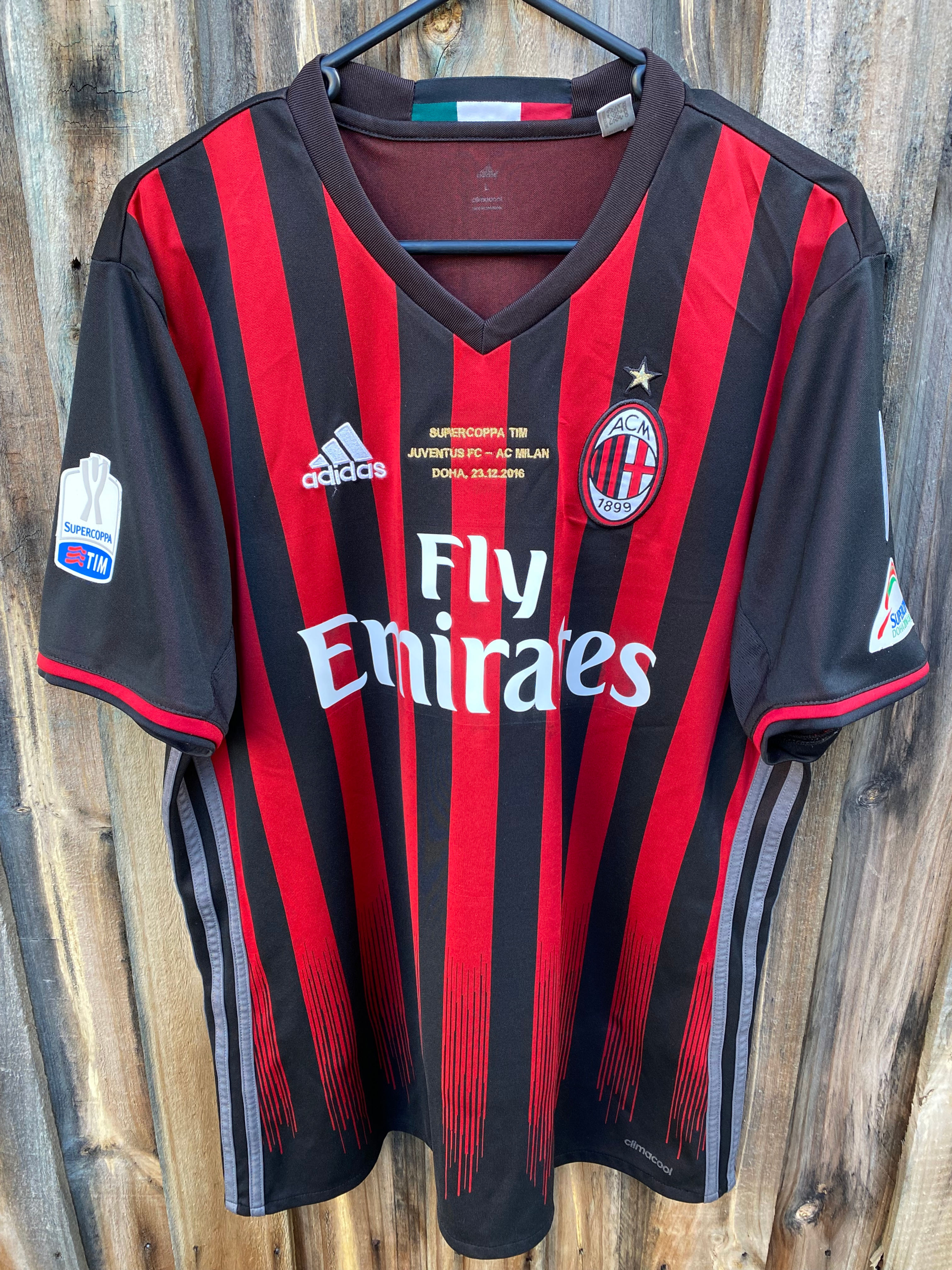 Adidas AC Milan Home Jersey 2016 TIM Supercoppa Final Large