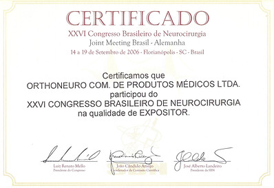 Congresso Brasileiro de Neurocirurgia - expositor