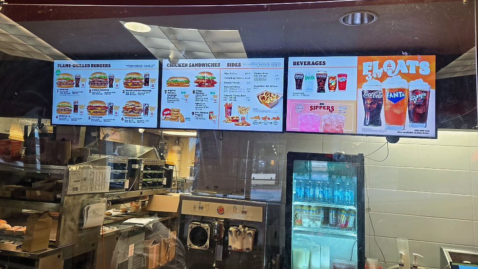 Burger King at downtown Victora, BC