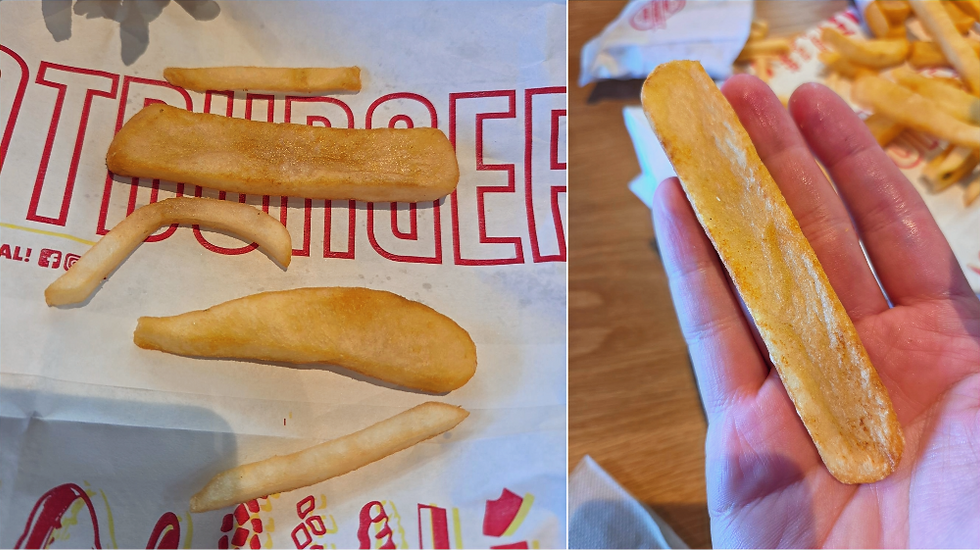 Shape of Fatburger fries