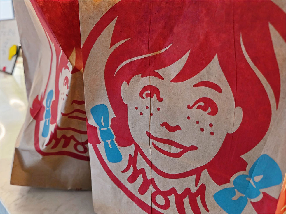 Wendy's takeout bag