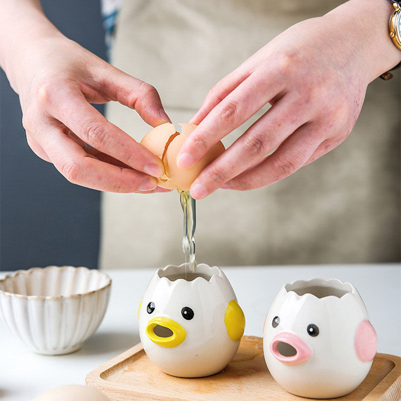 Thumbnail: Cute Ceramic Chick Egg Yolk Separator