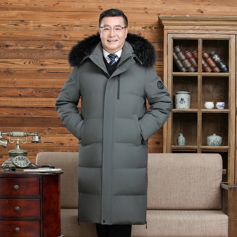 Canada Fashion Winter Jacket Man Down Coats Parka Thick Men White Goose Down
