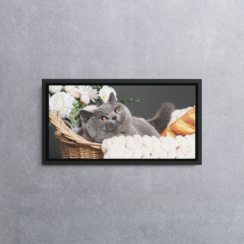 Thumbnail: DerpSnap Pet Photography Floating Frame Canvas Wall Art - Panoramic