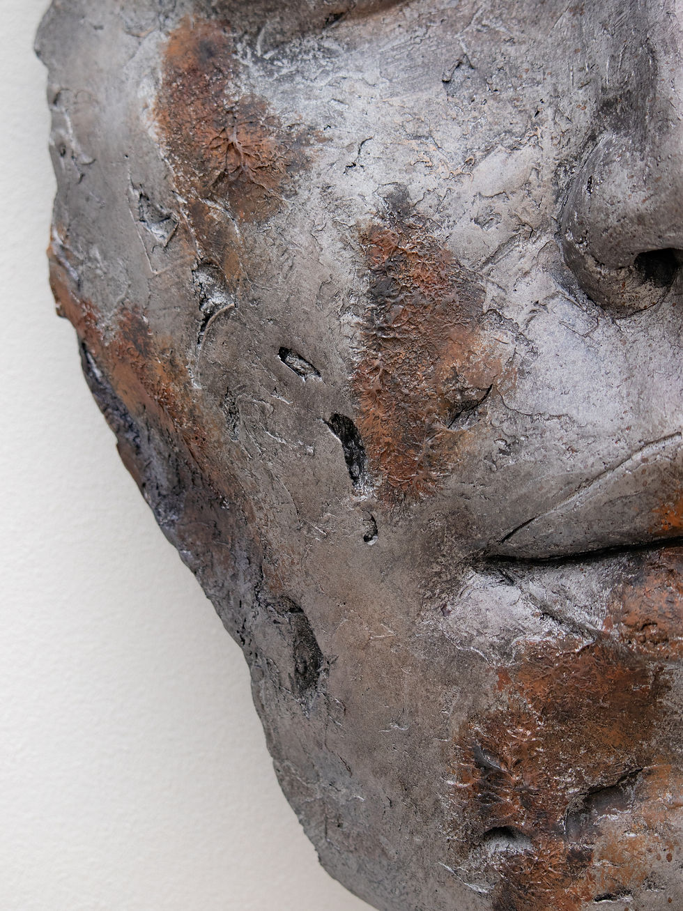 Thumbnail: 'Find Refuge' Bronze & Silver Medium Face (65cm)