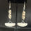 Thumbnail: African Batik Bone Dangle Earrings