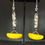Thumbnail: African Batik Bone Dangle Earrings