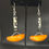 Thumbnail: African Batik Bone Dangle Earrings