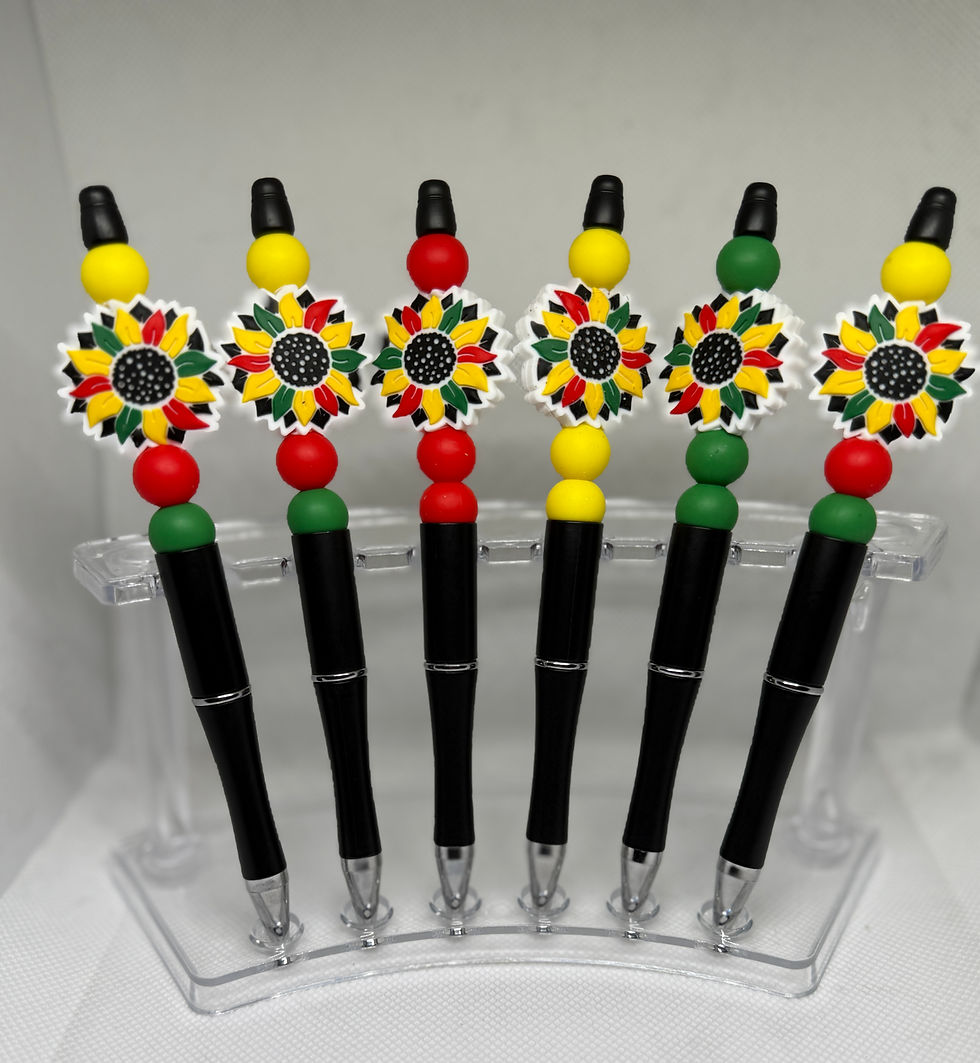 Black History/ Juneteenth Beaded Pens