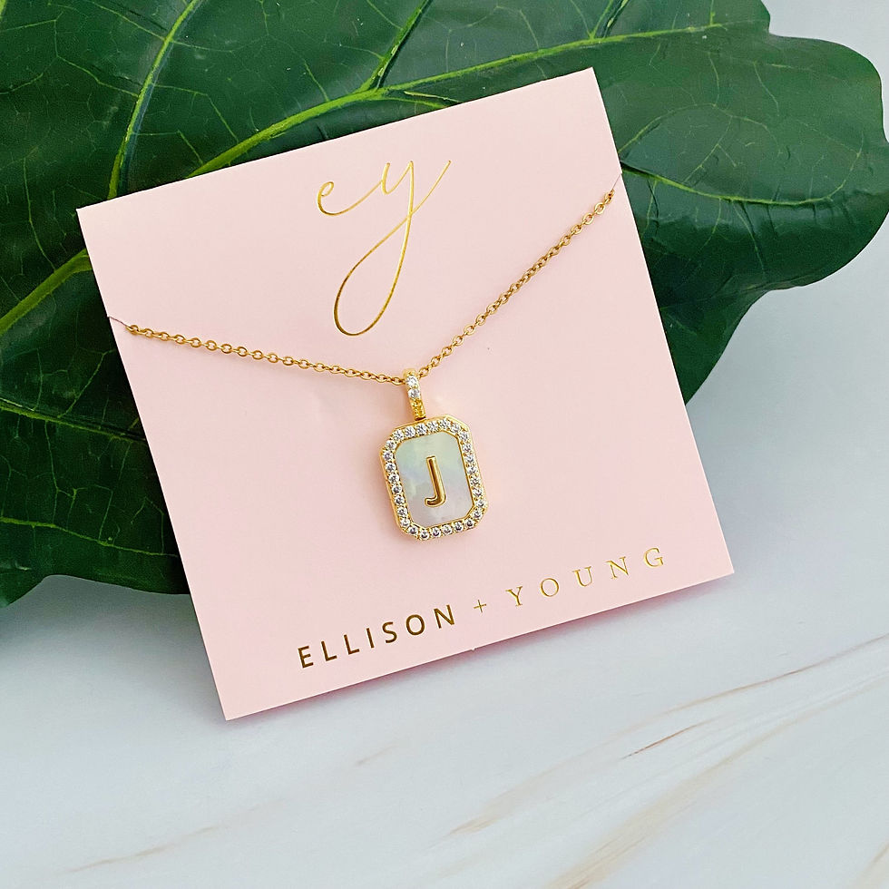 Thumbnail: Initial Deco Open Locket Pendant Necklace
