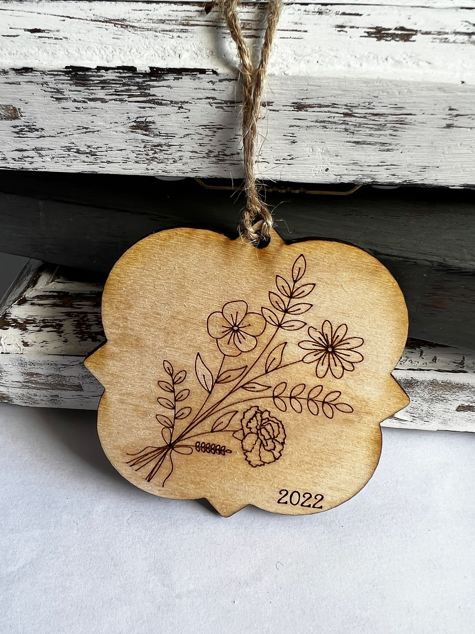 Thumbnail: Custom Birth Month Bouquets Ornament