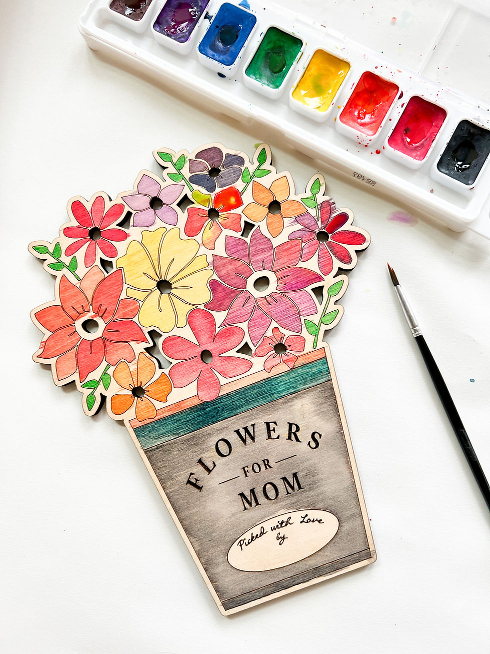 Mother’s Day Bouquet | Wooden picked flower display