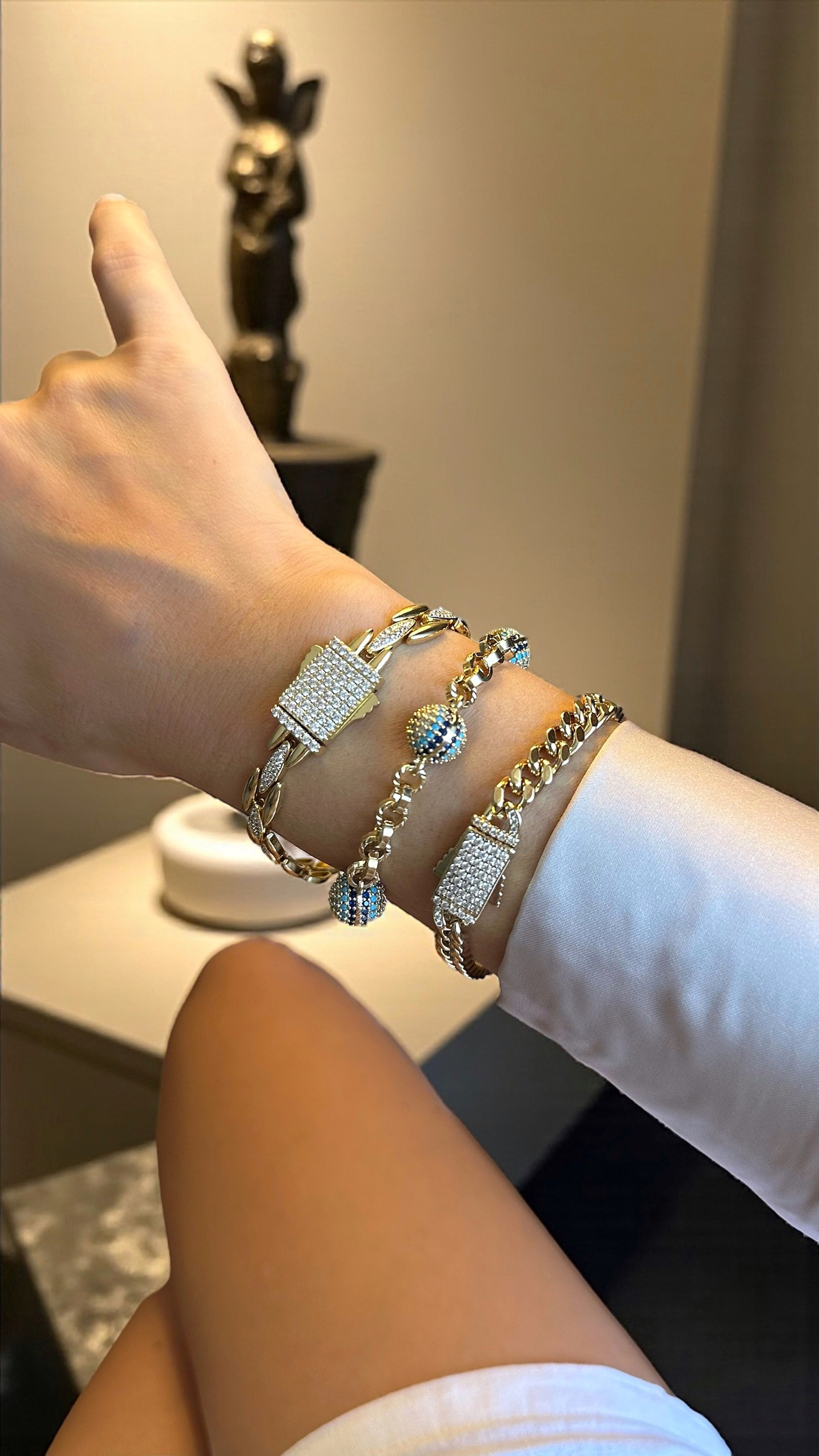 14 Ayar Rengi Bileklik Kombin