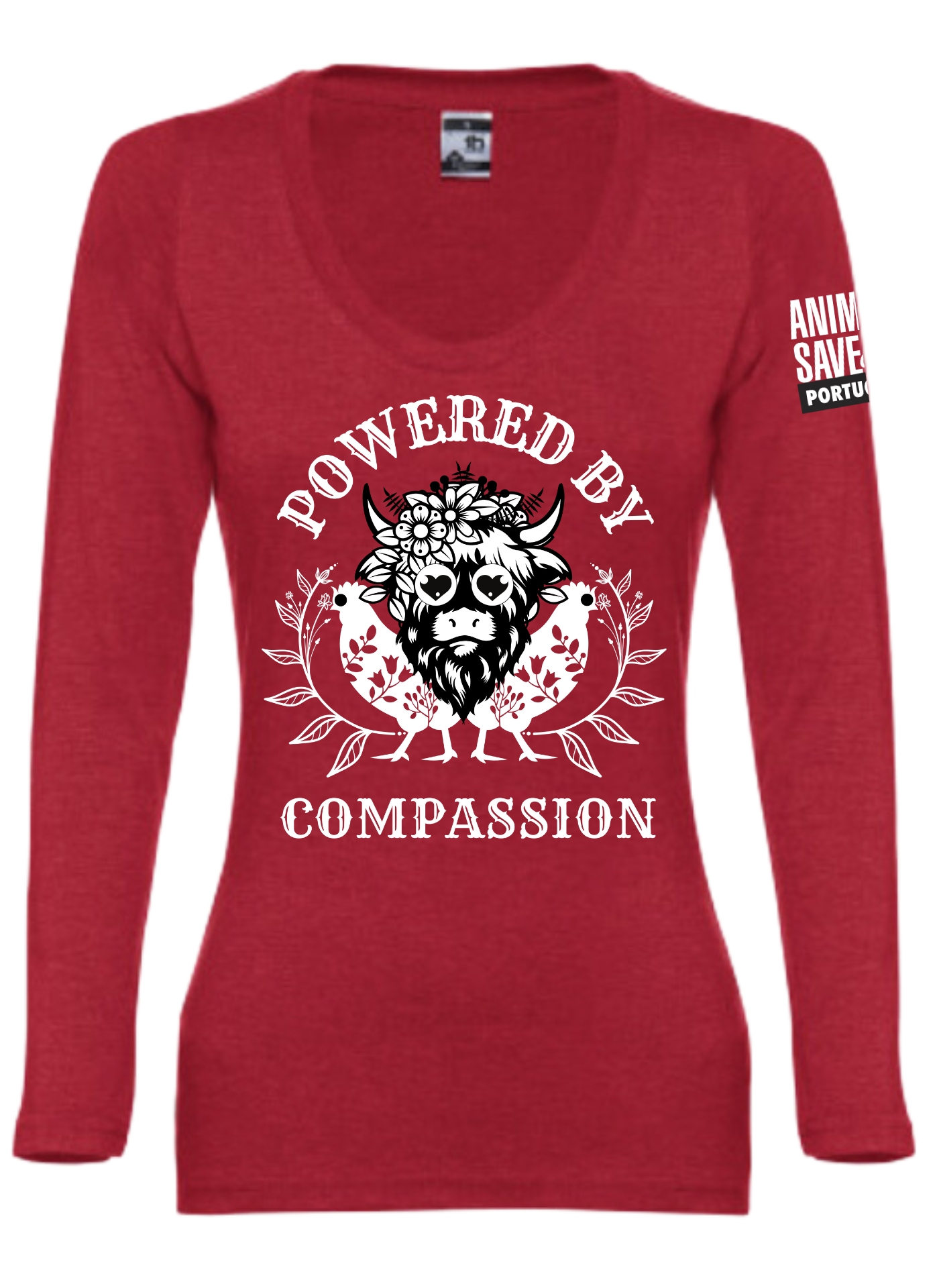 Powered by compassion (long sleeve cintada)