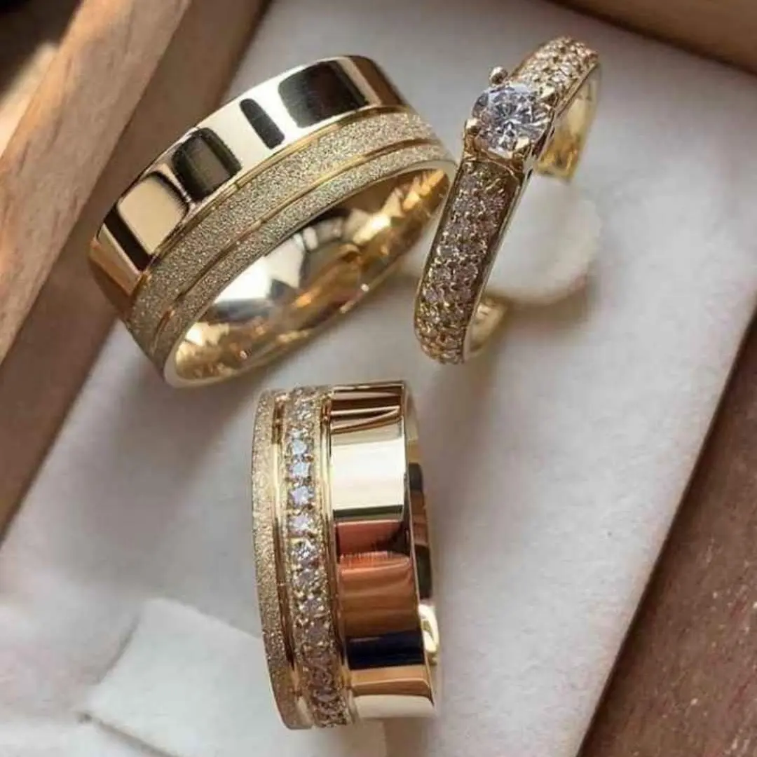 Argollas fabricadas en plata 925 Enchapadas en oro