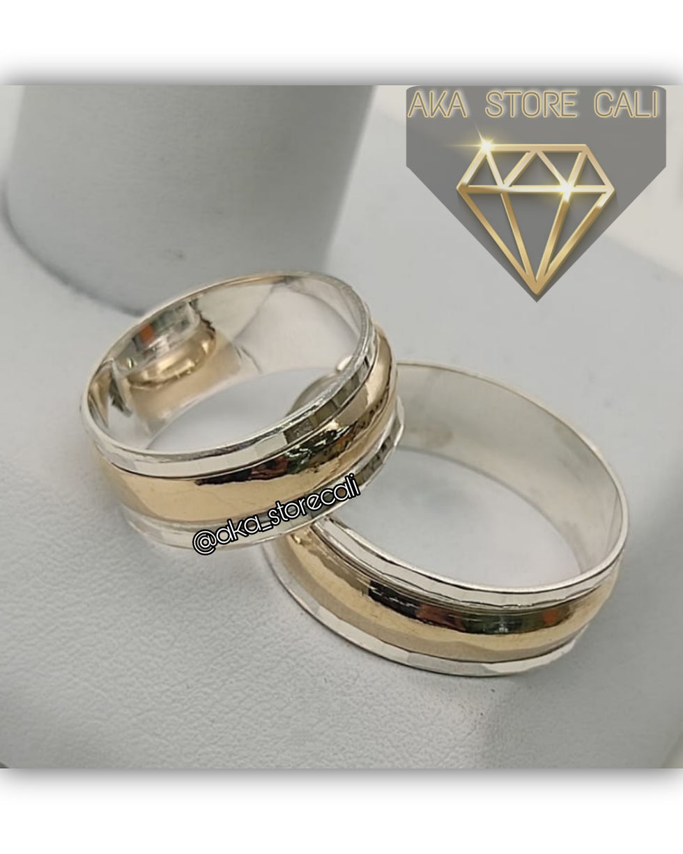 Miniatura: Argollas en plata y oro ✨