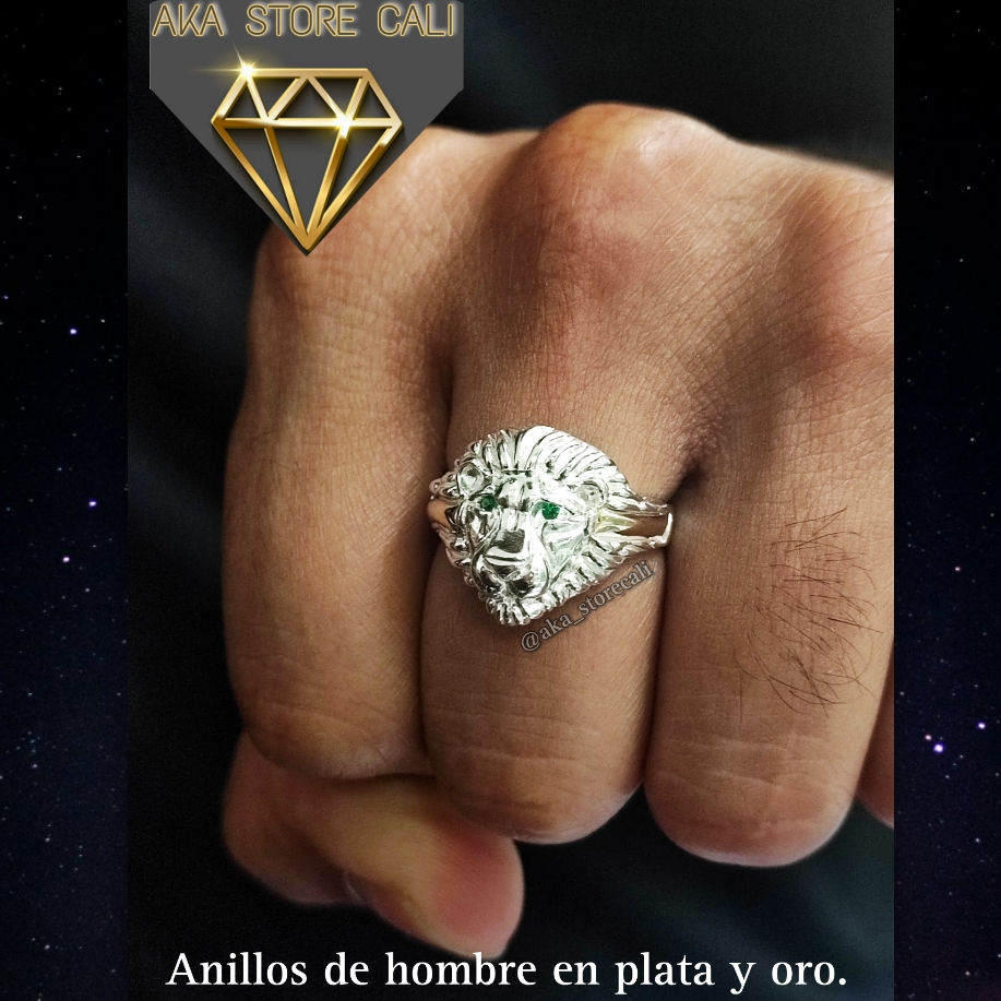 Miniatura: Anillos de hombre en plata y oro