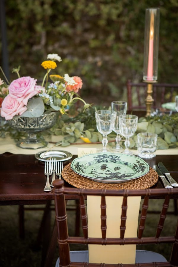 Mise en place wedding boho chic