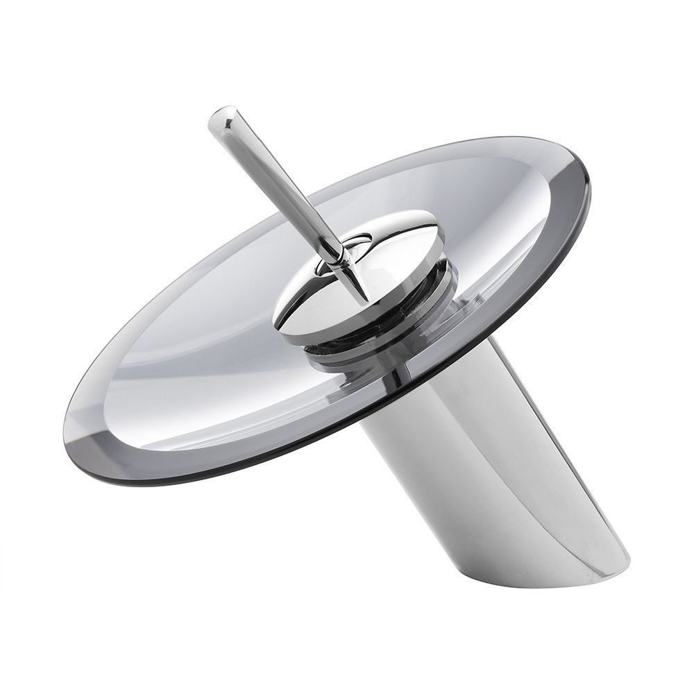 TORN.MONO.LAV.BAIXA VIDRO FUME REDO. C/ALAVANCA