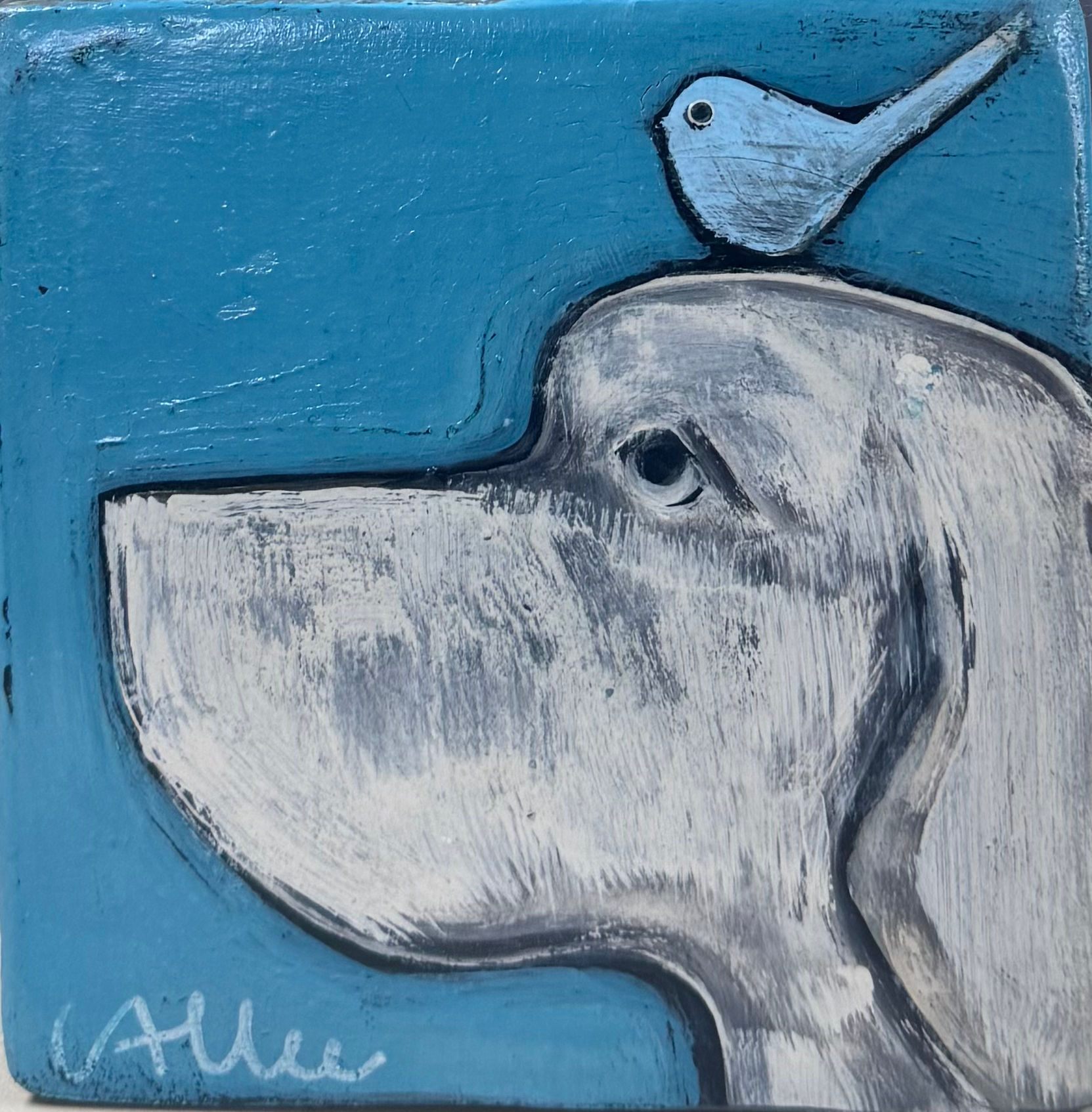 Bird Dog  5 1/2” X 5 1/2” X 2”