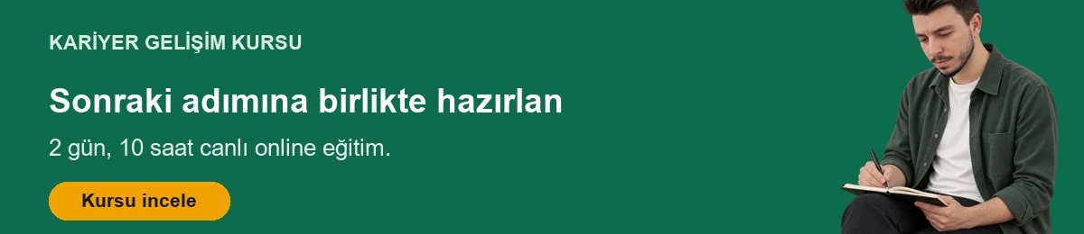 Kariyer gelişim kursunun programını inceleyin